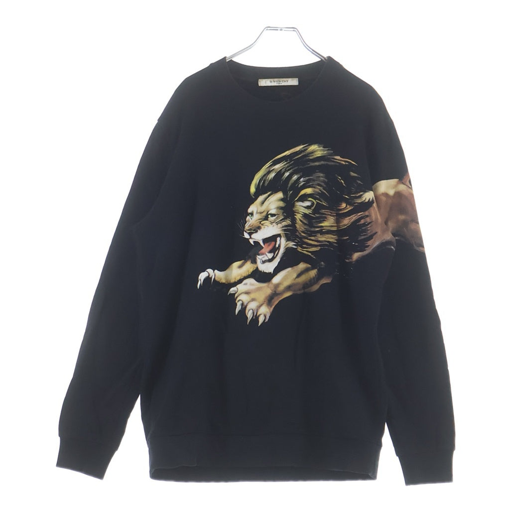 GIVENCHY(ジバンシィ) LEO CREW SWEAT レオプリント スウェットトレーナー ブラック BM70EE306C