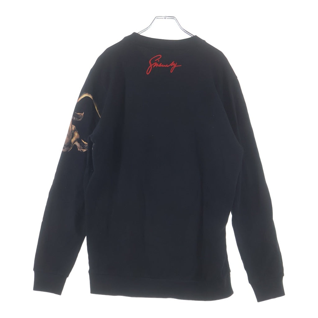 GIVENCHY(ジバンシィ) LEO CREW SWEAT レオプリント スウェットトレーナー ブラック BM70EE306C