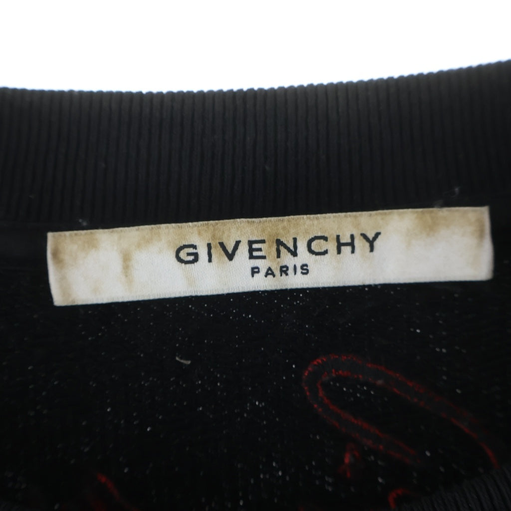 GIVENCHY(ジバンシィ) LEO CREW SWEAT レオプリント スウェットトレーナー ブラック BM70EE306C