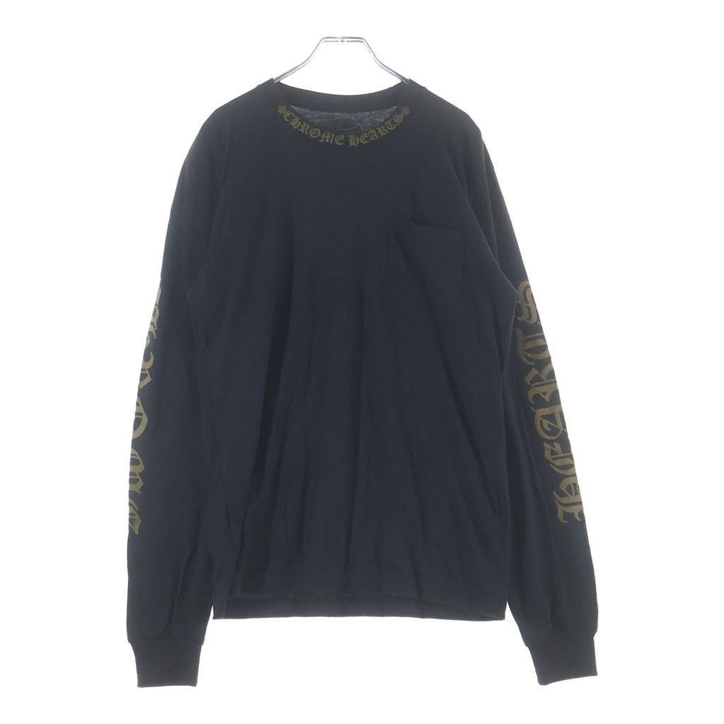 CHROME HEARTS(クロムハーツ) ネックロゴ ロングスリーブカットソー 