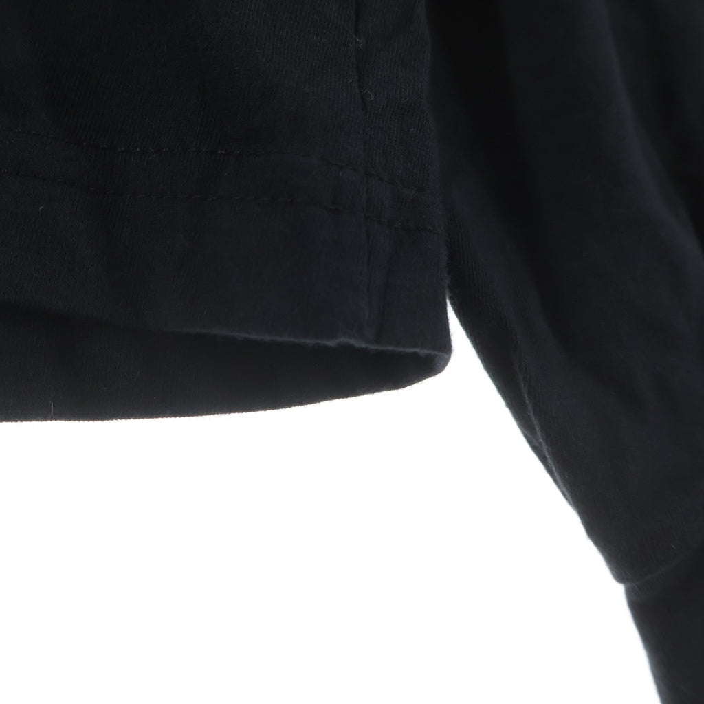 CHROME HEARTS(クロムハーツ) ネックロゴ ロングスリーブカットソー 長袖Tシャツ ブラック