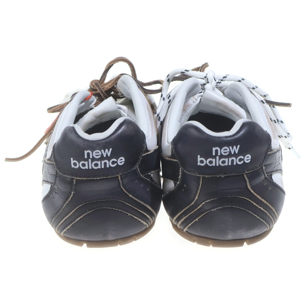 miumiu(ミュウミュウ) ×NEW BALANCE レザーローカットスニーカー 42 5E165E ブラック/ホワイト
