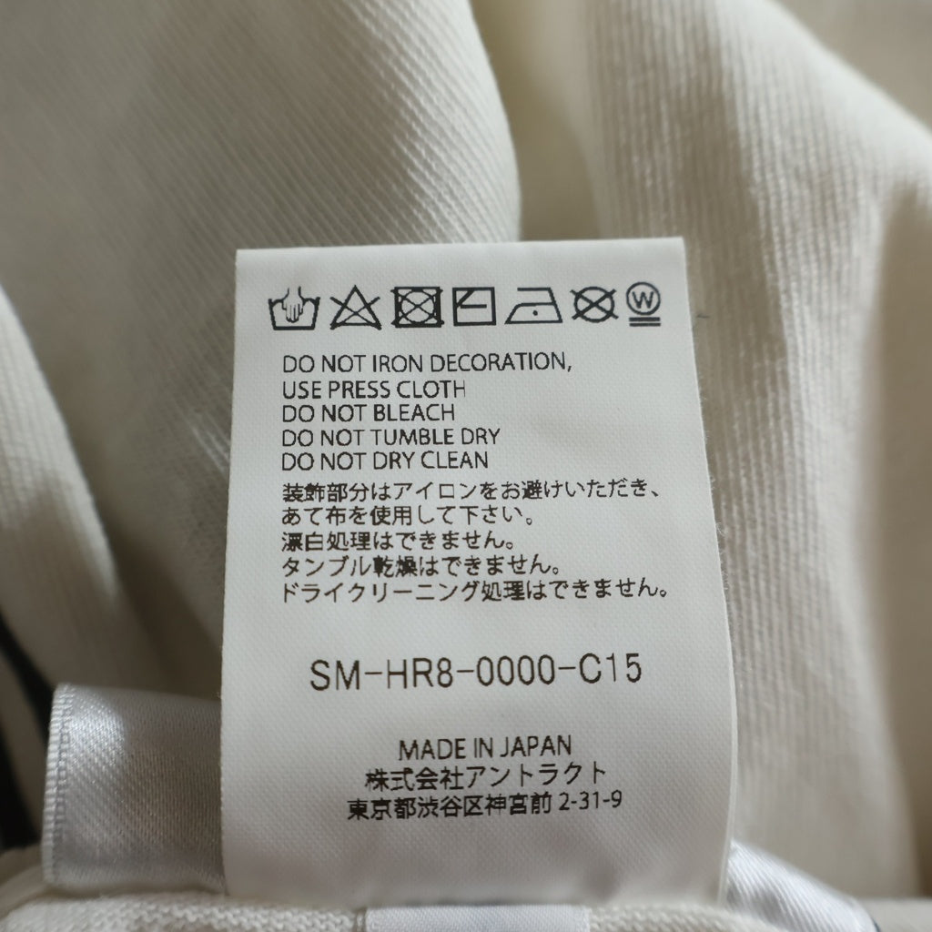 SAINT MICHAEL(セントマイケル) 25SS 2PAC TEE ツーパック フォトプリント ヴィンテージ加工 クルーネック 半袖カットソー Tシャツ ホワイト SM-HR8-0000-C15