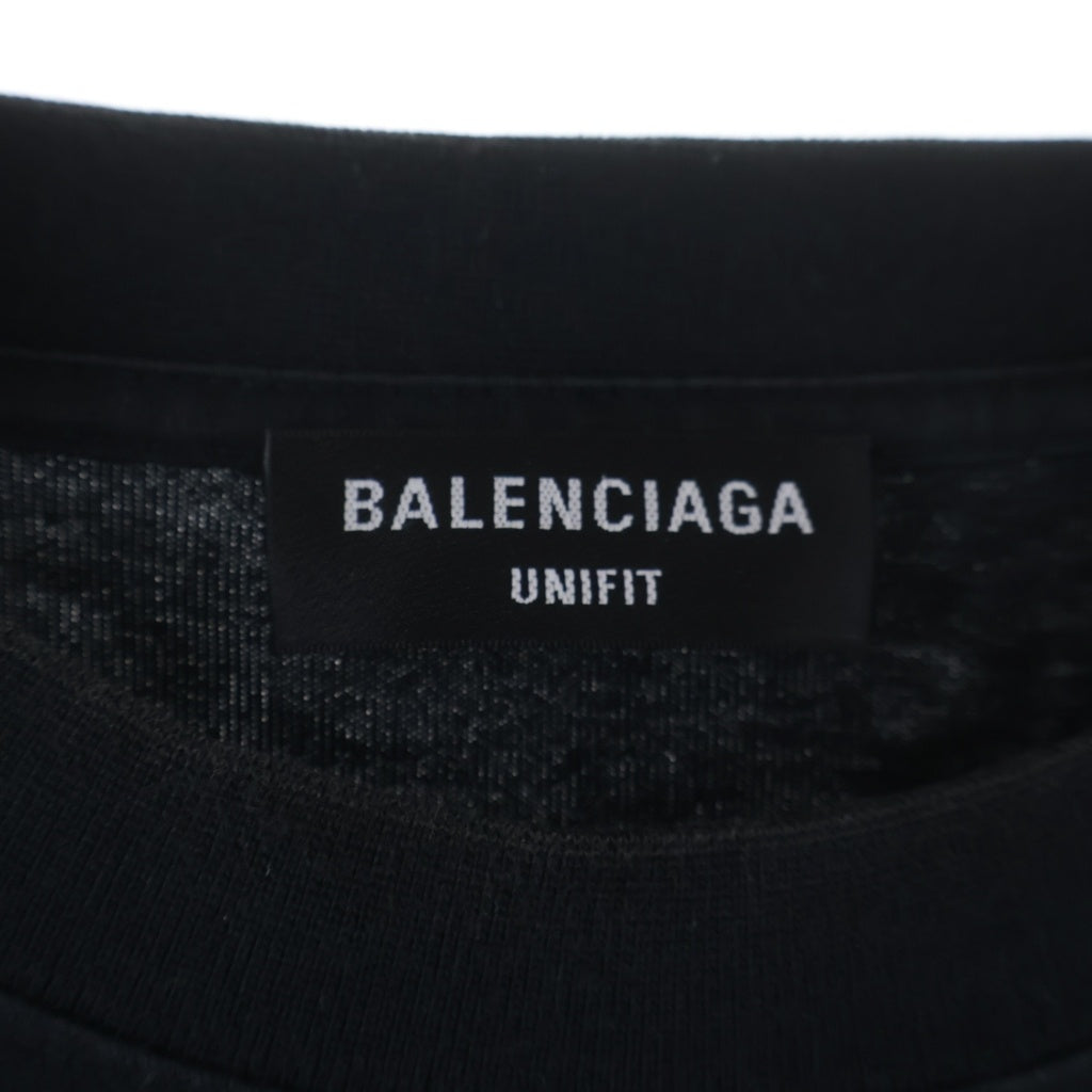 BALENCIAGA(バレンシアガ) THE SIMPSONS シンプソンズ プリント半袖Tシャツカットソー ブラック 676589 TLVG7