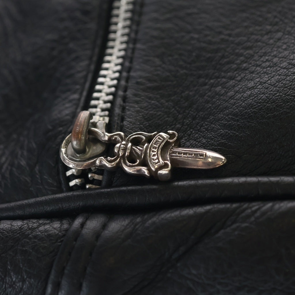 CHROME HEARTS(クロムハーツ) TAKA BAG タカバッグ セメタリークロスパッチレザーショルダーバッグ