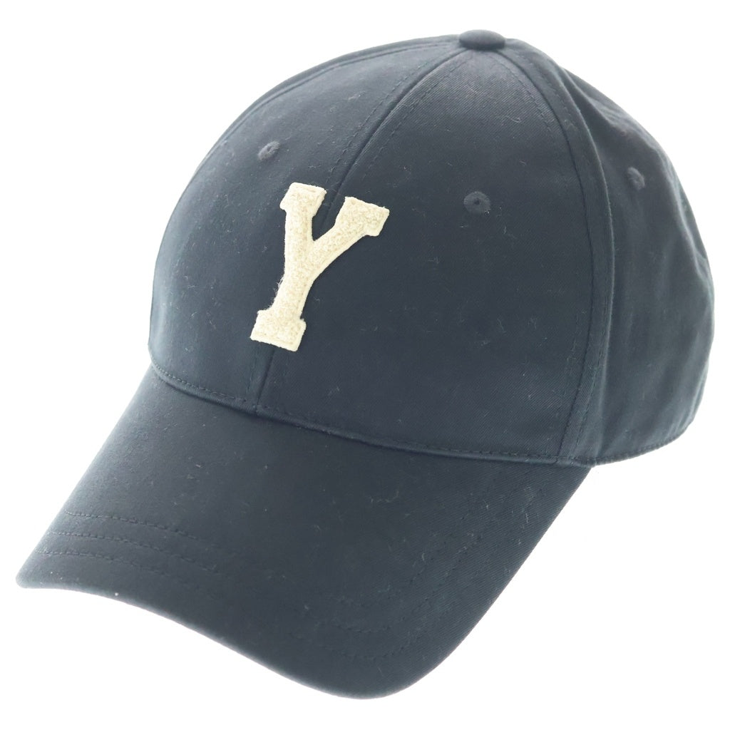 YVES SAINT LAURENT(イヴサンローラン) Yロゴ ベースボールキャップ 帽子 ブラック 816871 3YR57