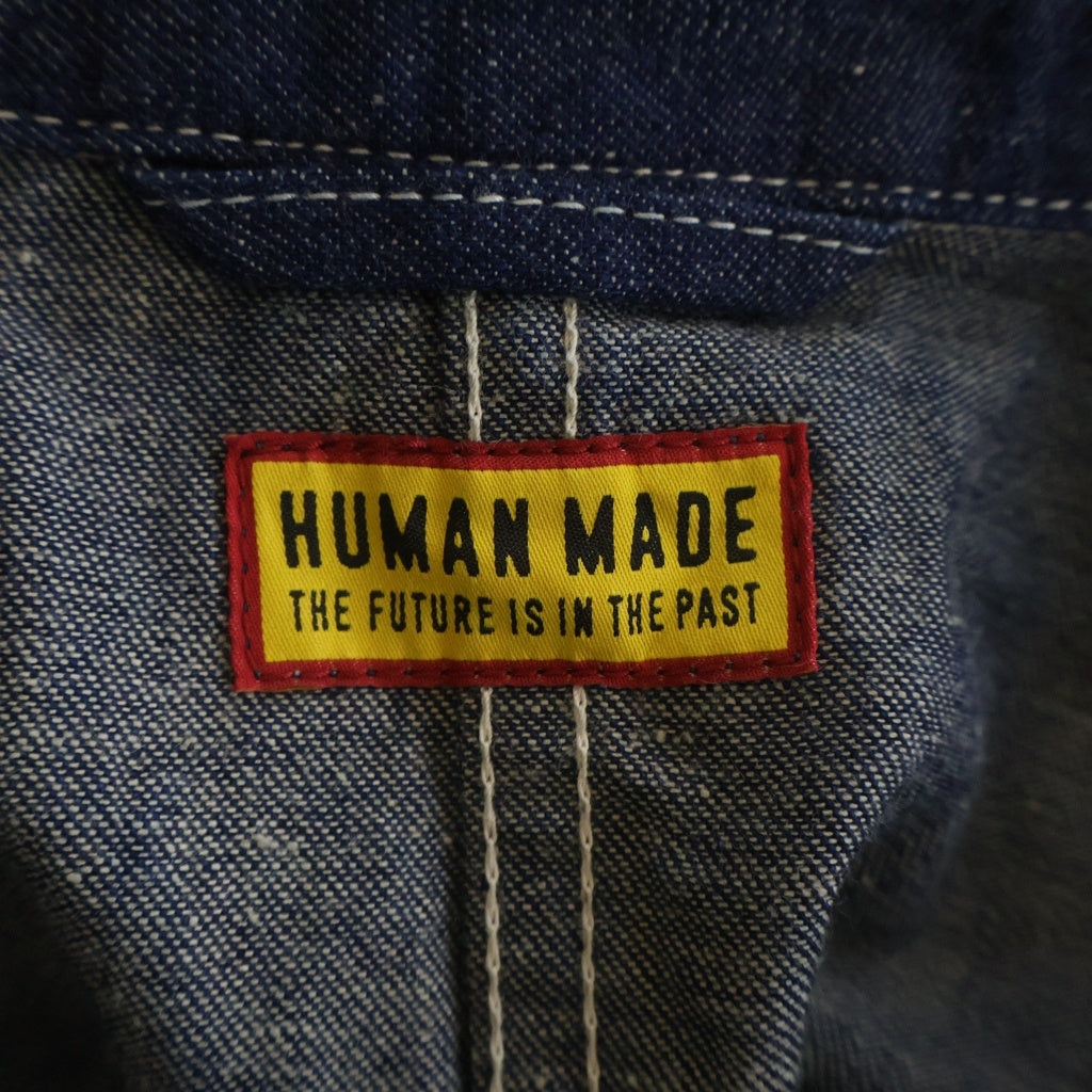 HUMAN MADE(ヒューマンメイド) DENIM COVERALLS デニムカバーオール ジャケット インディゴ HM30JK048