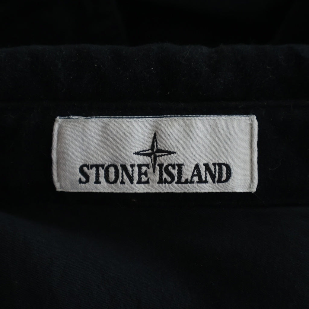 STONE ISLAND(ストーンアイランド) ベロアオーバーシャツ 長袖シャツ K2S151200019 ブラック