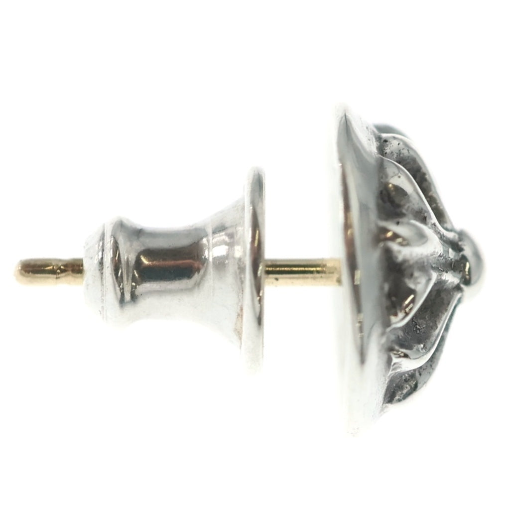 CHROME HEARTS(クロムハーツ) STUD CRSBLL クロスボールスタッドピアス シルバー BCA110