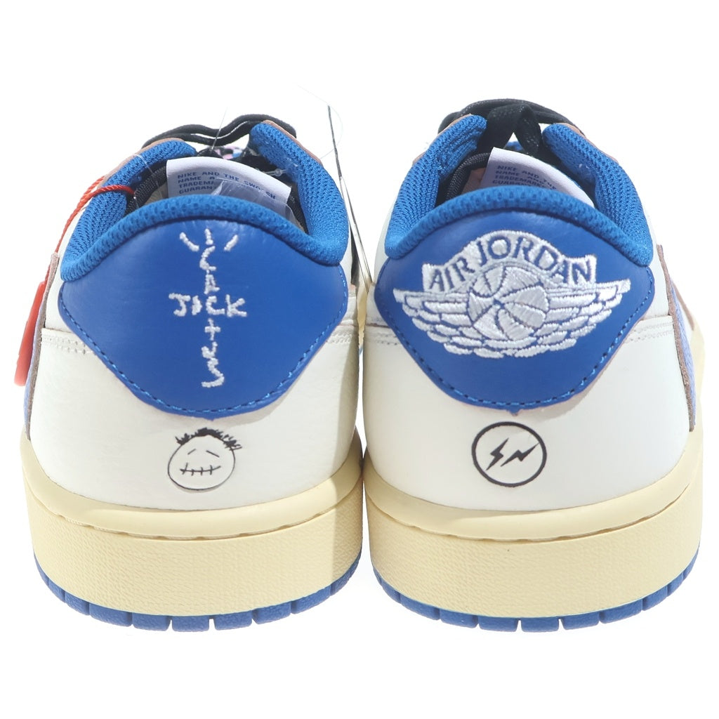NIKE(ナイキ) AIR JORDAN 1 LOW OG Travis Scott ×トラヴィススコット フラグメント エアジョーダン ローカットスニーカー US10/28.0cm DM7866-104 ホワイト/ブルー