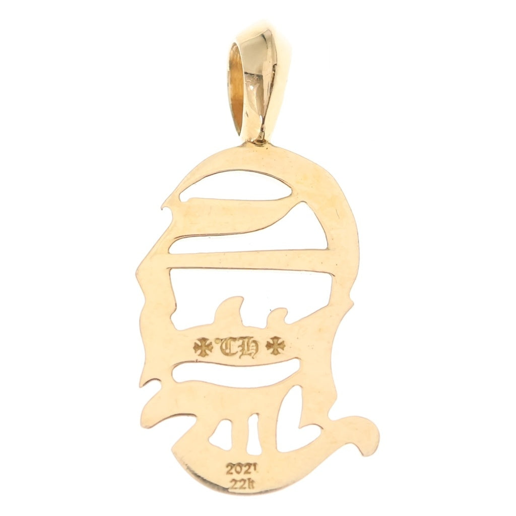 CHROME HEARTS(クロムハーツ) 22K CH LOGO CHロゴ ネックレストップ ゴールド