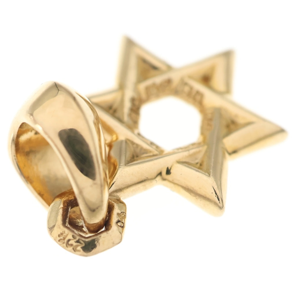 CHROME HEARTS(クロムハーツ) 22K STAR OF DAVID CHARM スターオブダビデチャーム ゴールドネックレストップ