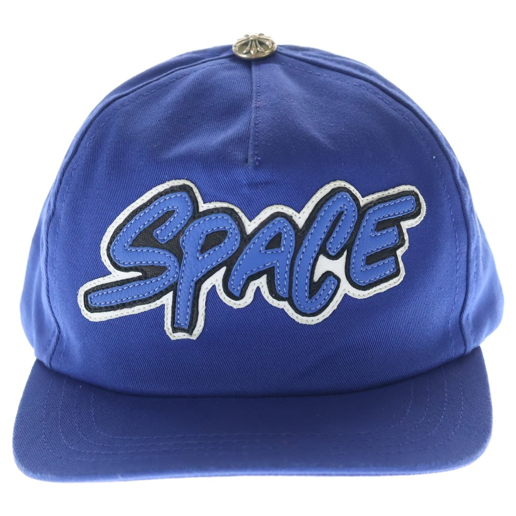 CHROME HEARTS(クロムハーツ) SPACEレザーパッチ トラッカーキャップ 帽子 ブルー