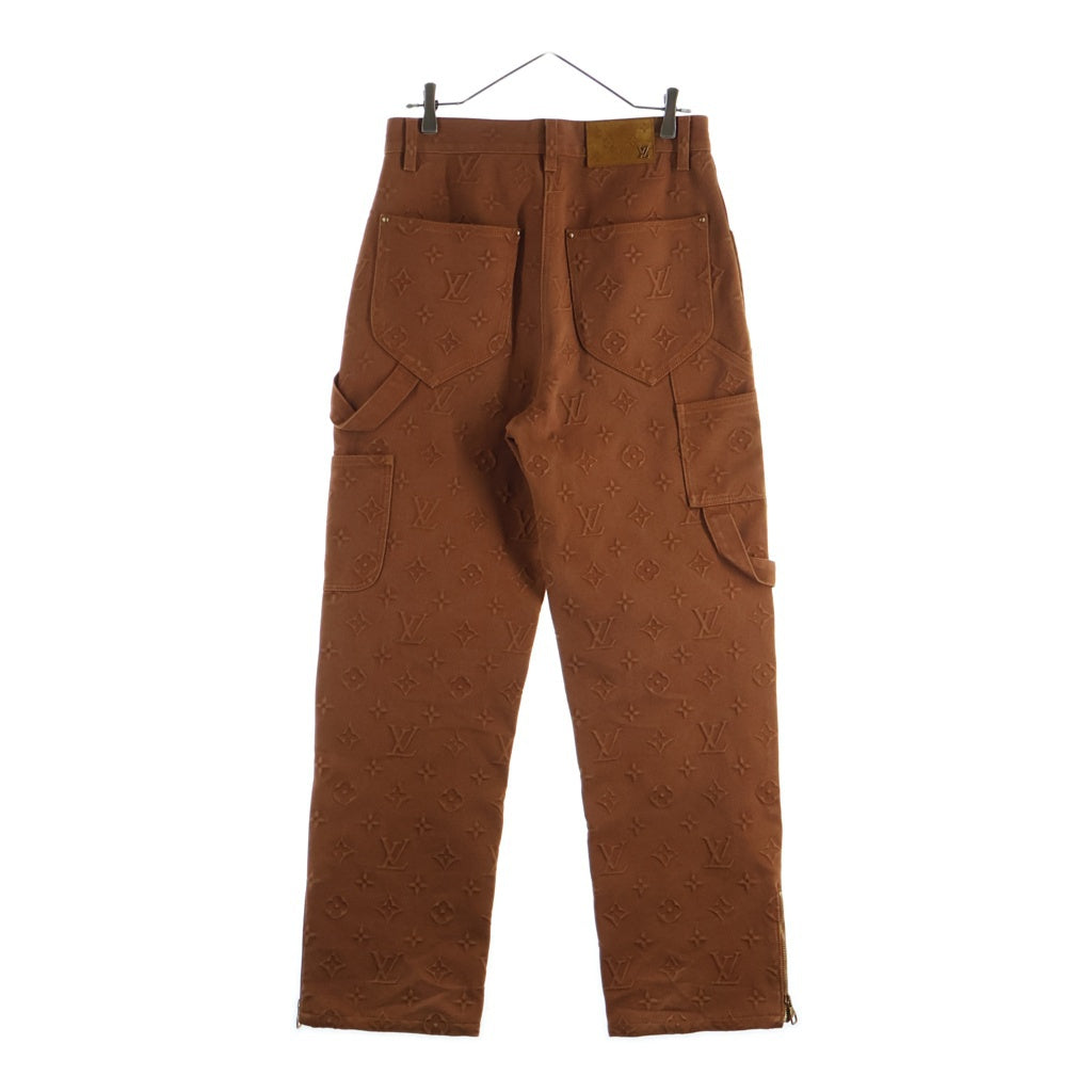 LOUIS VUITTON(ルイヴィトン) 21AW モノグラム ワークウェア ダブルニー カーペンター パンツ ブラウン RM212 G98 HLD60W
