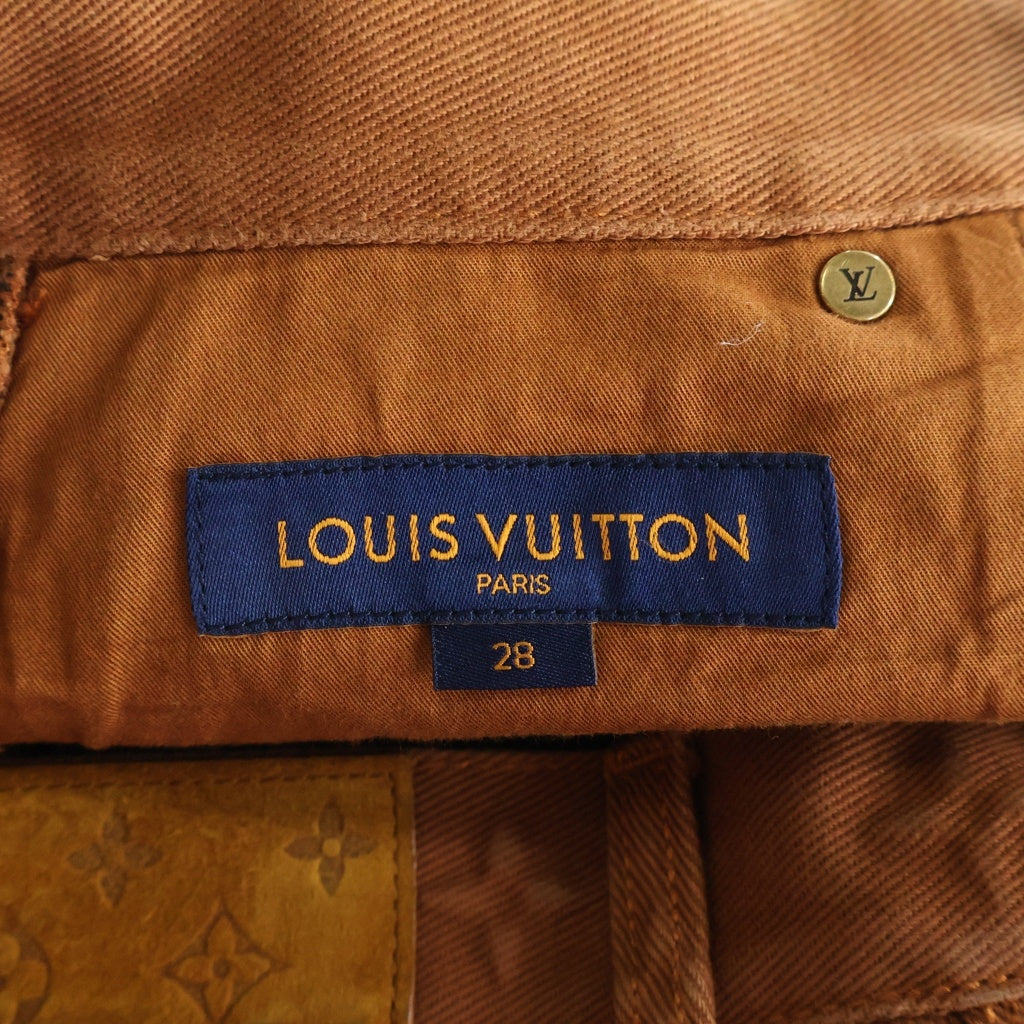 LOUIS VUITTON(ルイヴィトン) 21AW モノグラム ワークウェア ダブルニー カーペンター パンツ ブラウン RM212 G98 HLD60W
