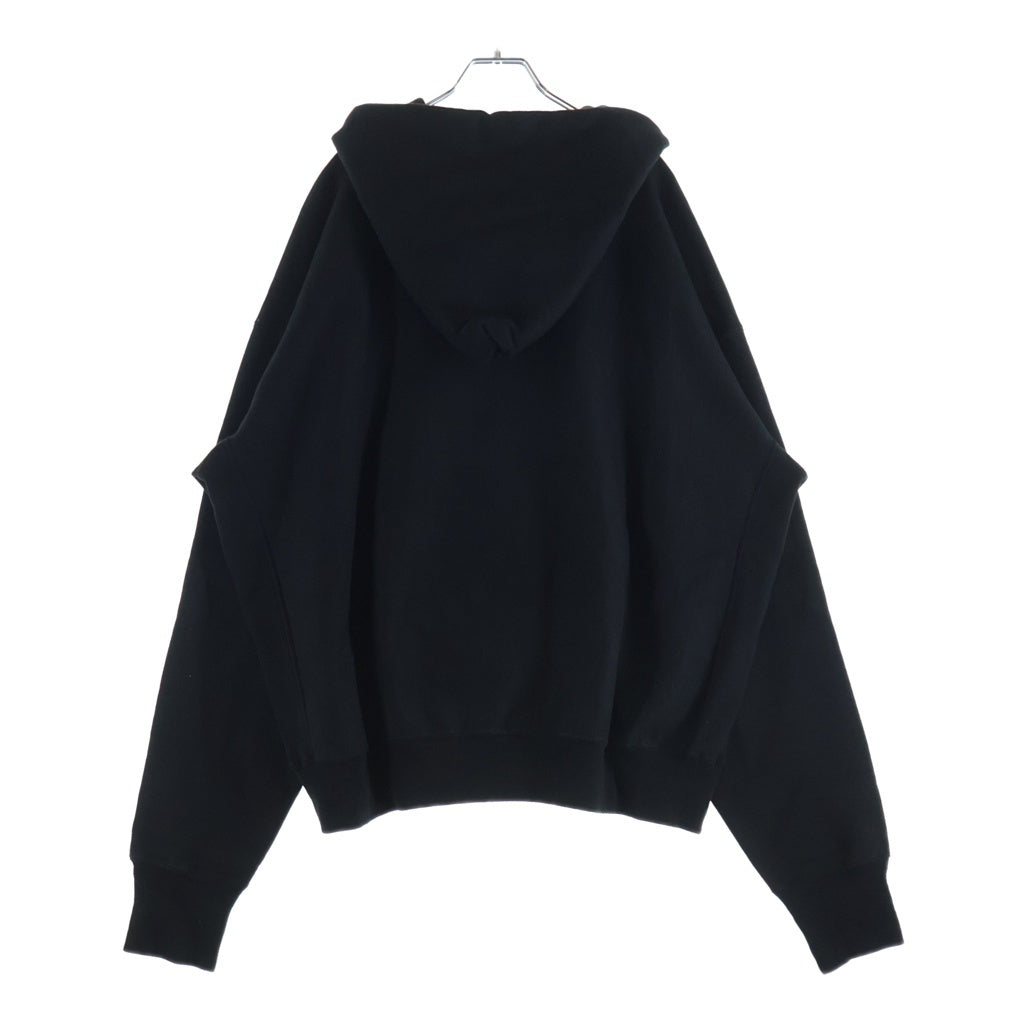 SAINT MICHAEL(セントマイケル) 24SS ARCH SAINT HOODIE アーチセント フーディ パーカー ブラック/レッド SM-YS8-0000-037