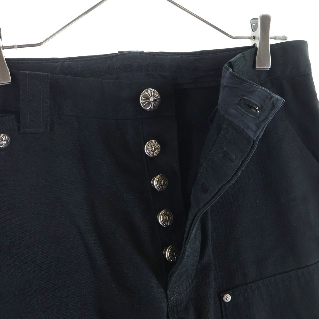CHROME HEARTS(クロムハーツ) CARPENTER CNVS BLK カーペンターロングパンツ ブラック