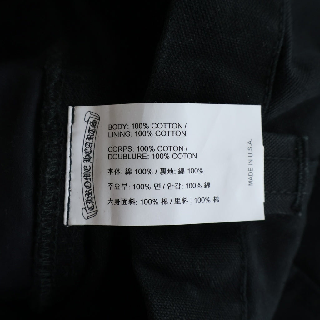 CHROME HEARTS(クロムハーツ) CARPENTER CNVS BLK カーペンターロングパンツ ブラック