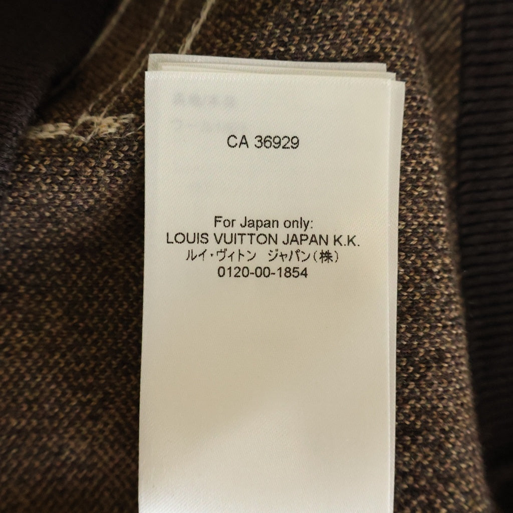 LOUIS VUITTON(ルイヴィトン) 23AW モノグラム 総柄 クルーネックニットセーター RM232 ZLL HPN95W ブラウン