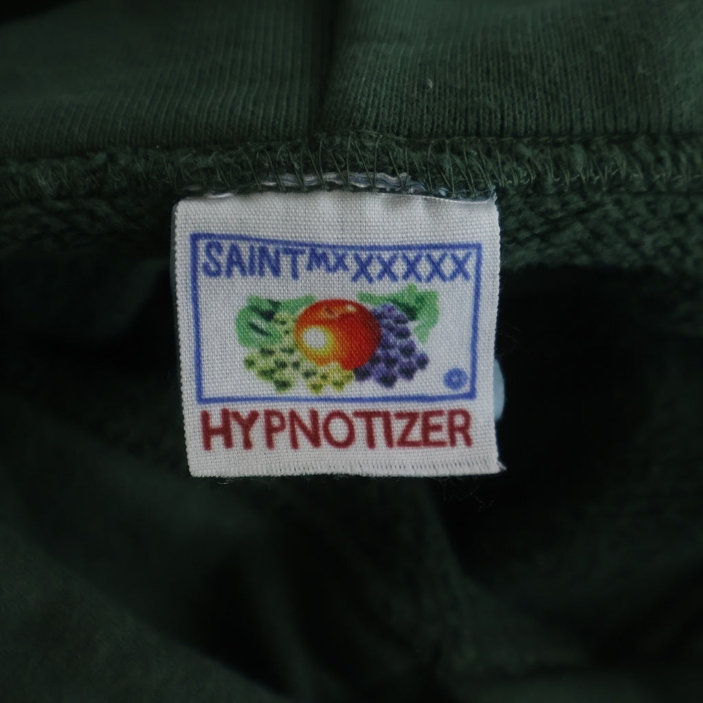 SAINT MICHAEL(セントマイケル) HOODIE RIBON SAINT プルオーバーパーカー SM-YS1-0000-040 グリーン