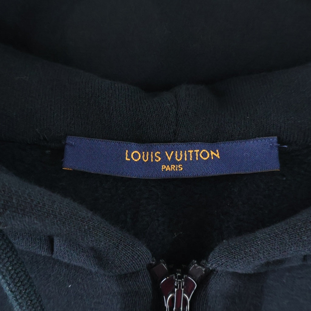LOUIS VUITTON(ルイヴィトン) ジャズ マルチロゴ ジップアップフーディー パーカー #S RM231M SR1 HOY32W ブラック