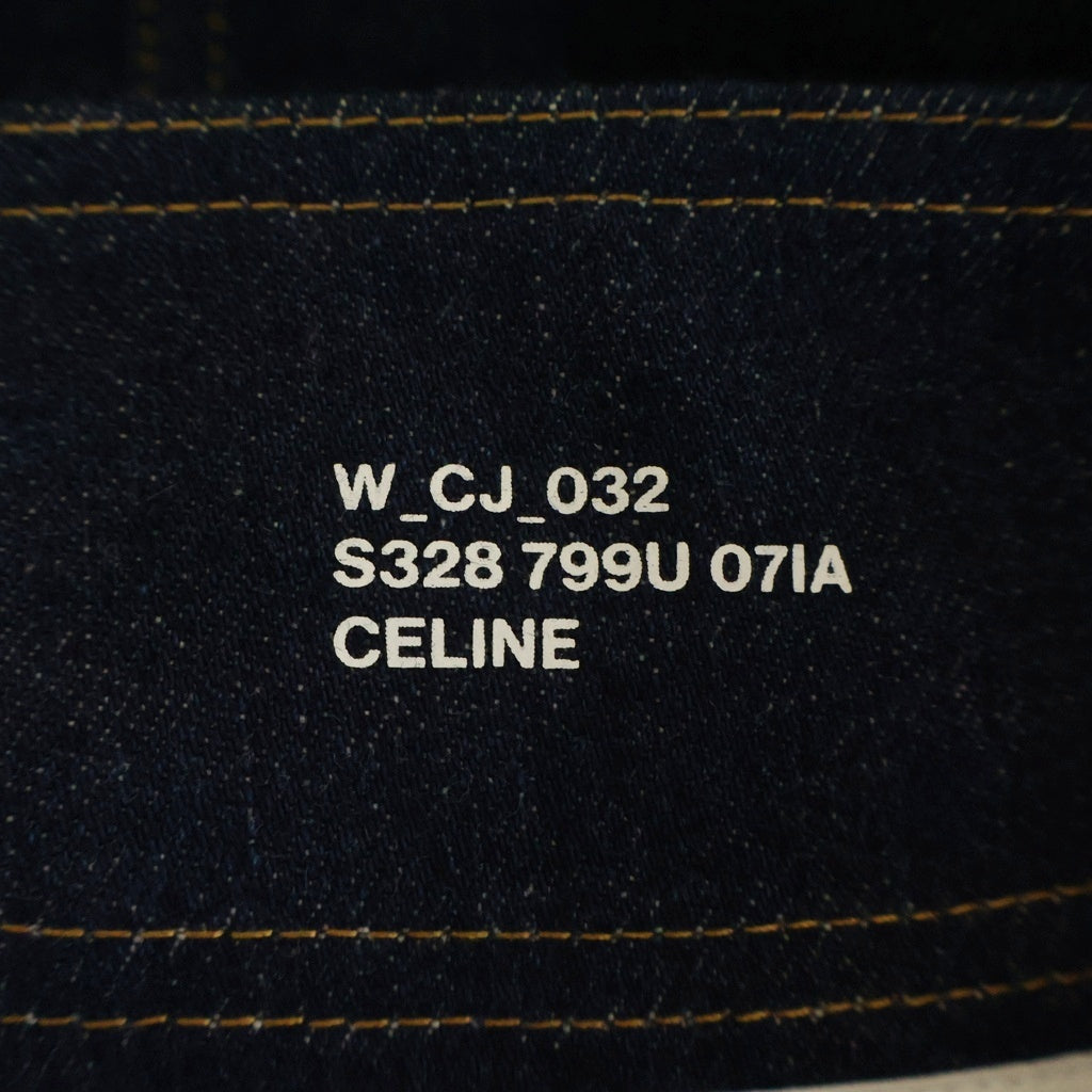 CELINE(セリーヌ) トリオンフボタン ショートデニムスカート S328 799U 07IA インディゴ レディース