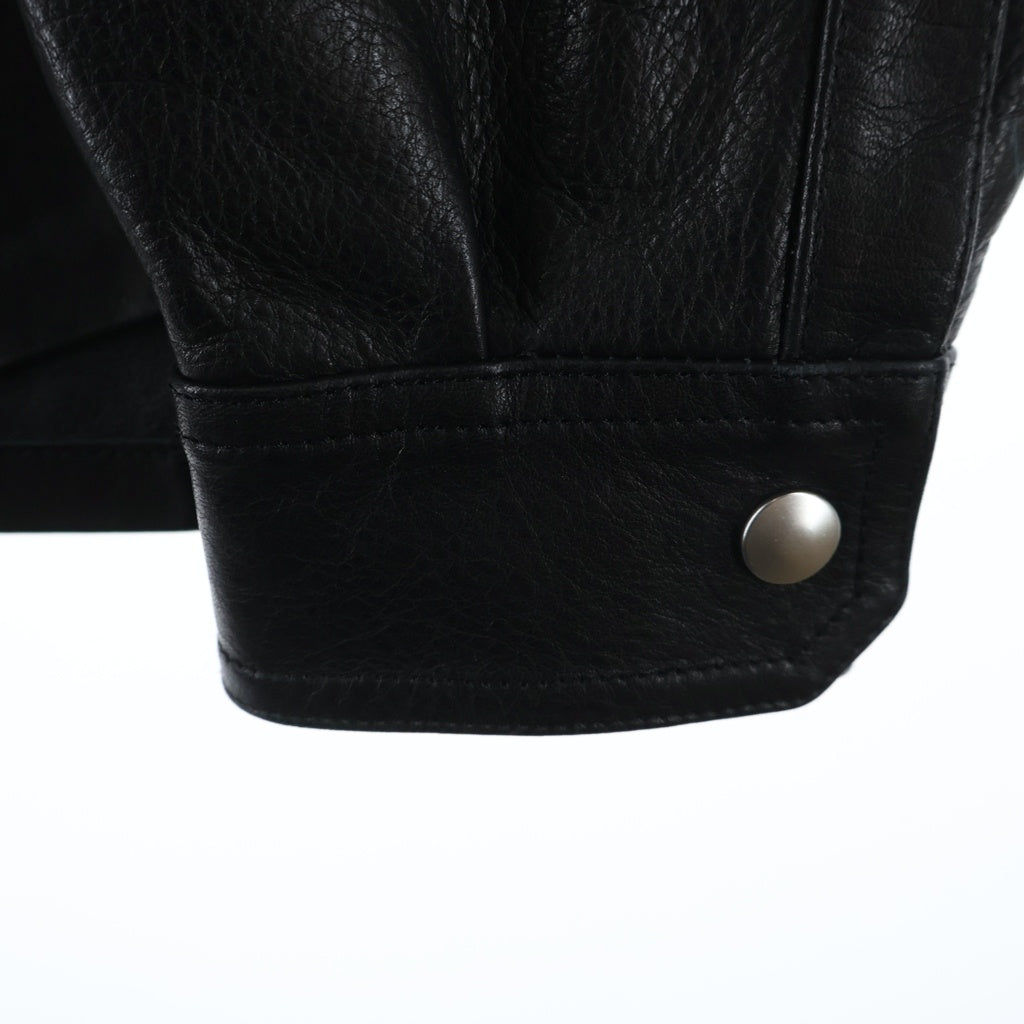 Rick Owens(リックオウエンス) 20AW Outer Shirt アウターシャツ レザーシャツジャケット RU20F3729 ブラック
