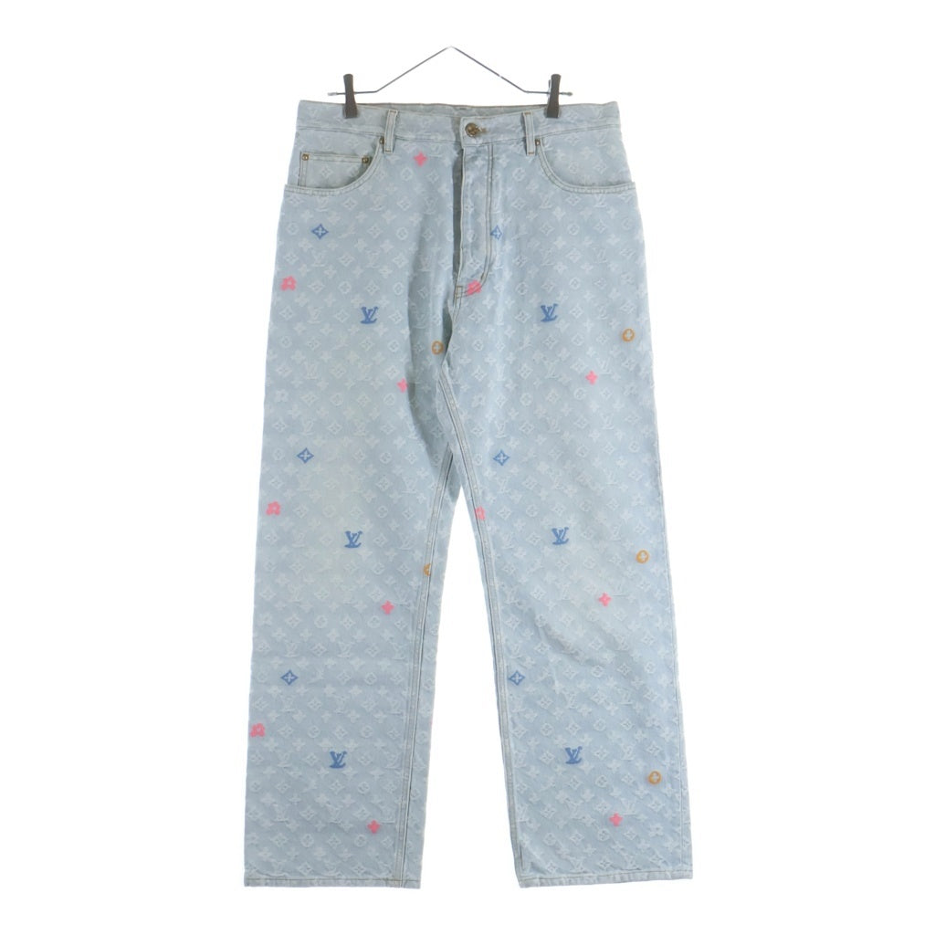 LOUIS VUITTON(ルイヴィトン) 24AW ×Tyler The Creator Monogram Denim Pants RM242MM KCB HRD01X ×タイラーザクリエイター モノグラムデニムパンツ インディゴ