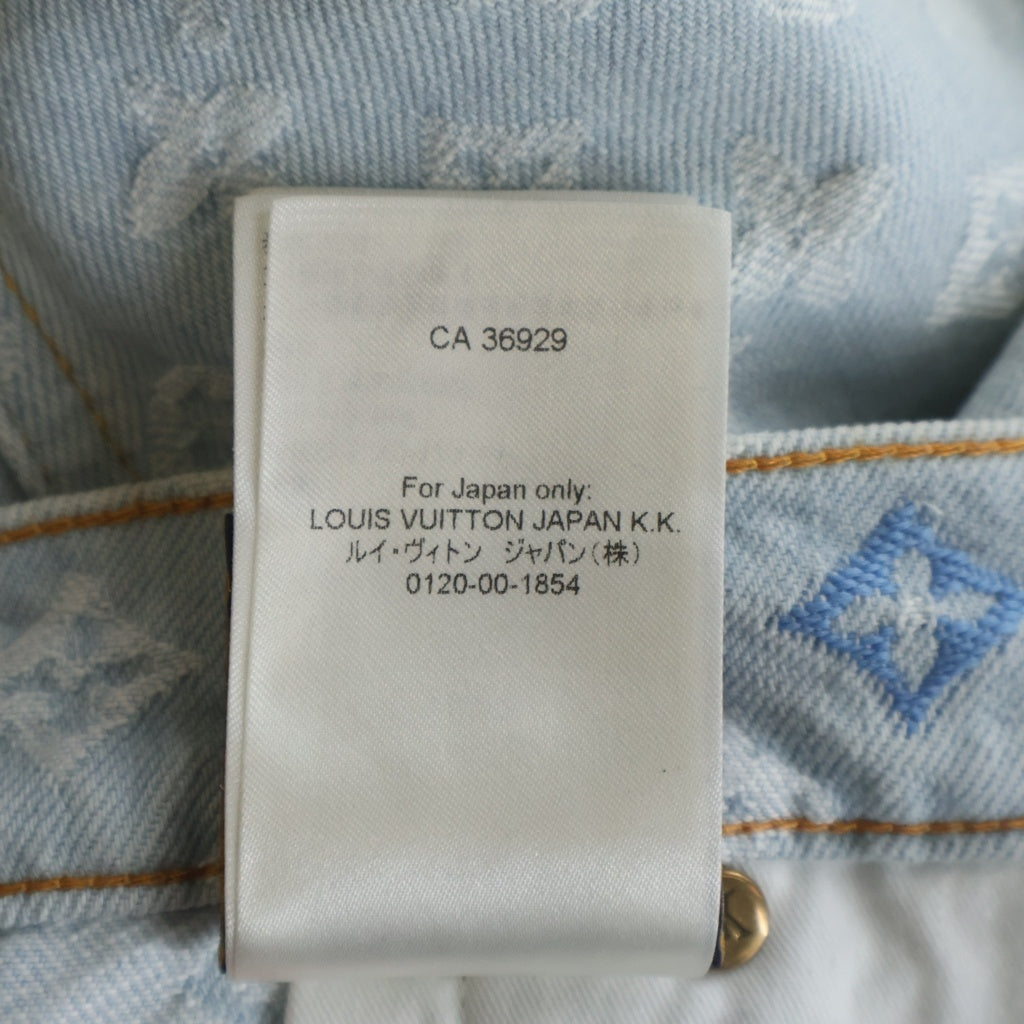 LOUIS VUITTON(ルイヴィトン) 24AW ×Tyler The Creator Monogram Denim Pants RM242MM KCB HRD01X ×タイラーザクリエイター モノグラムデニムパンツ インディゴ