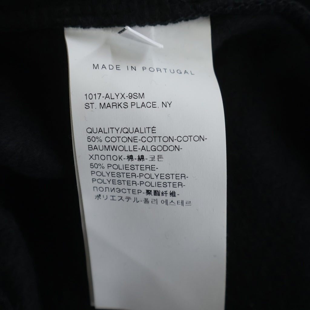 1017 ALYX 9SM(アリクス) Visual Sweat Pant AVUPA0044FA01 ヴィジュアルスウェットパンツ ブラック