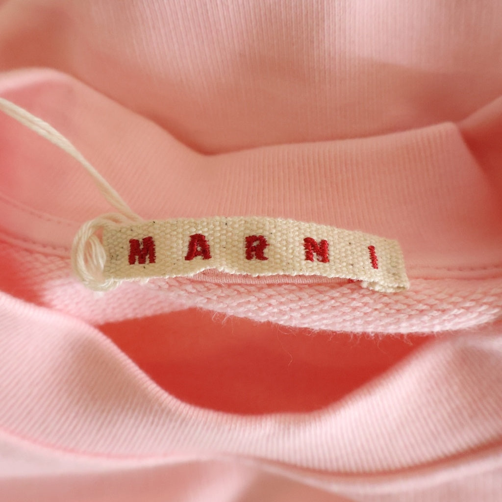 MARNI(マルニ) 23AW フロントプリント クルーネックスウェットトレーナー FLJE0185P2 USCU88 ピンク レディース