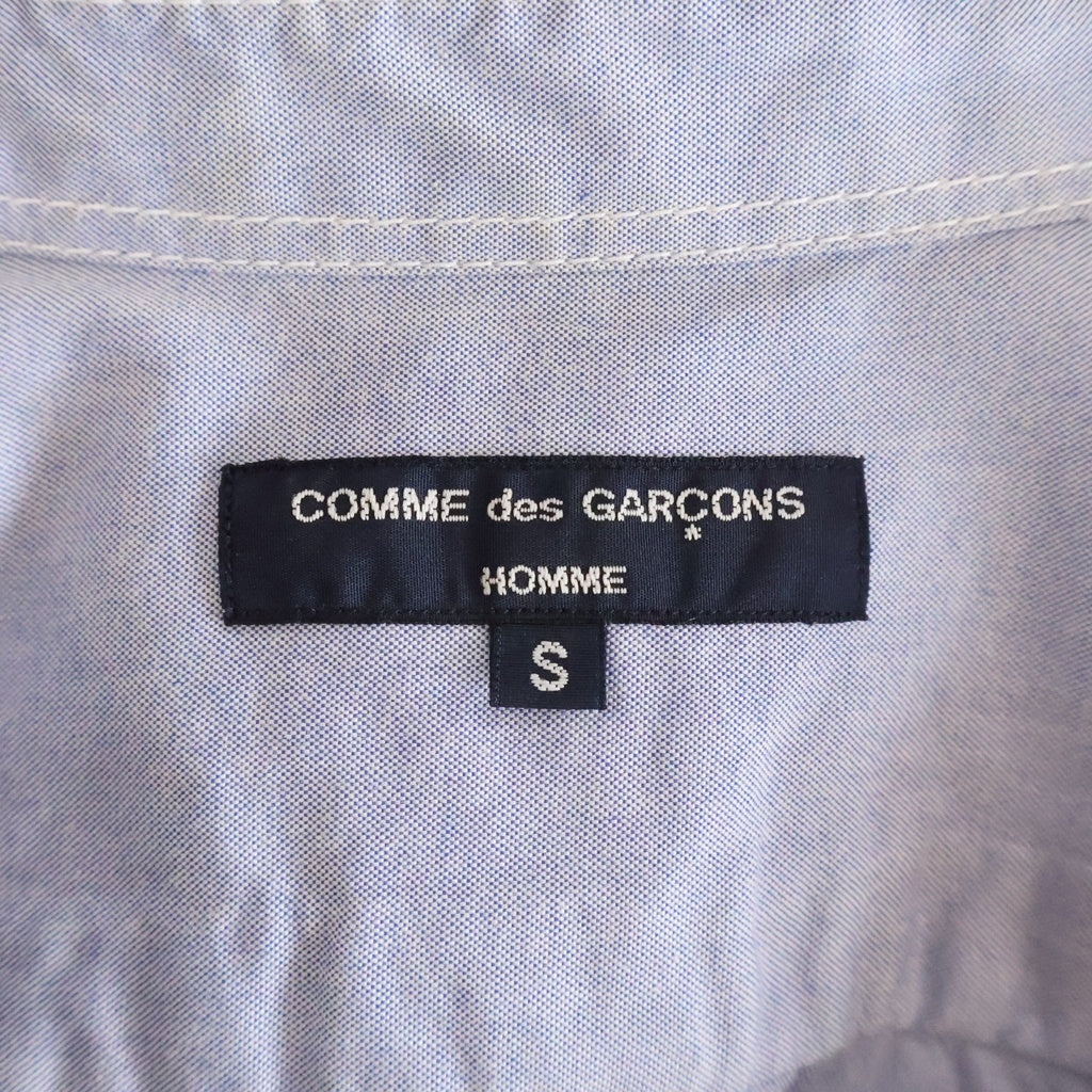 COMME des GARCONS HOMME(コムデギャルソンオム) ドッキング長袖シャツ HG-B066 ブルー/.グリーン