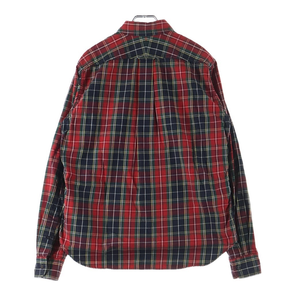 COMME des GARCONS HOMME(コムデギャルソンオム) タータンチェック長袖シャツ HL-B049 レッド