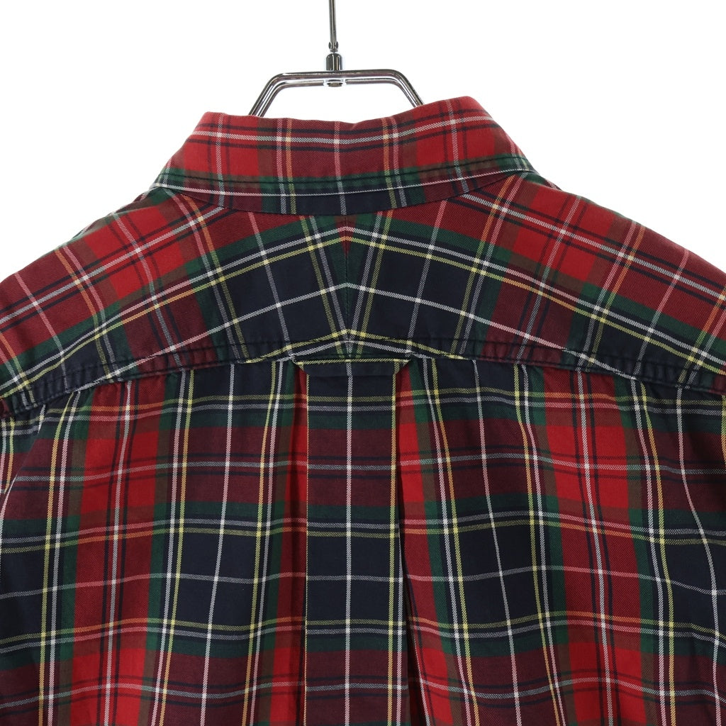 COMME des GARCONS HOMME(コムデギャルソンオム) タータンチェック長袖シャツ HL-B049 レッド