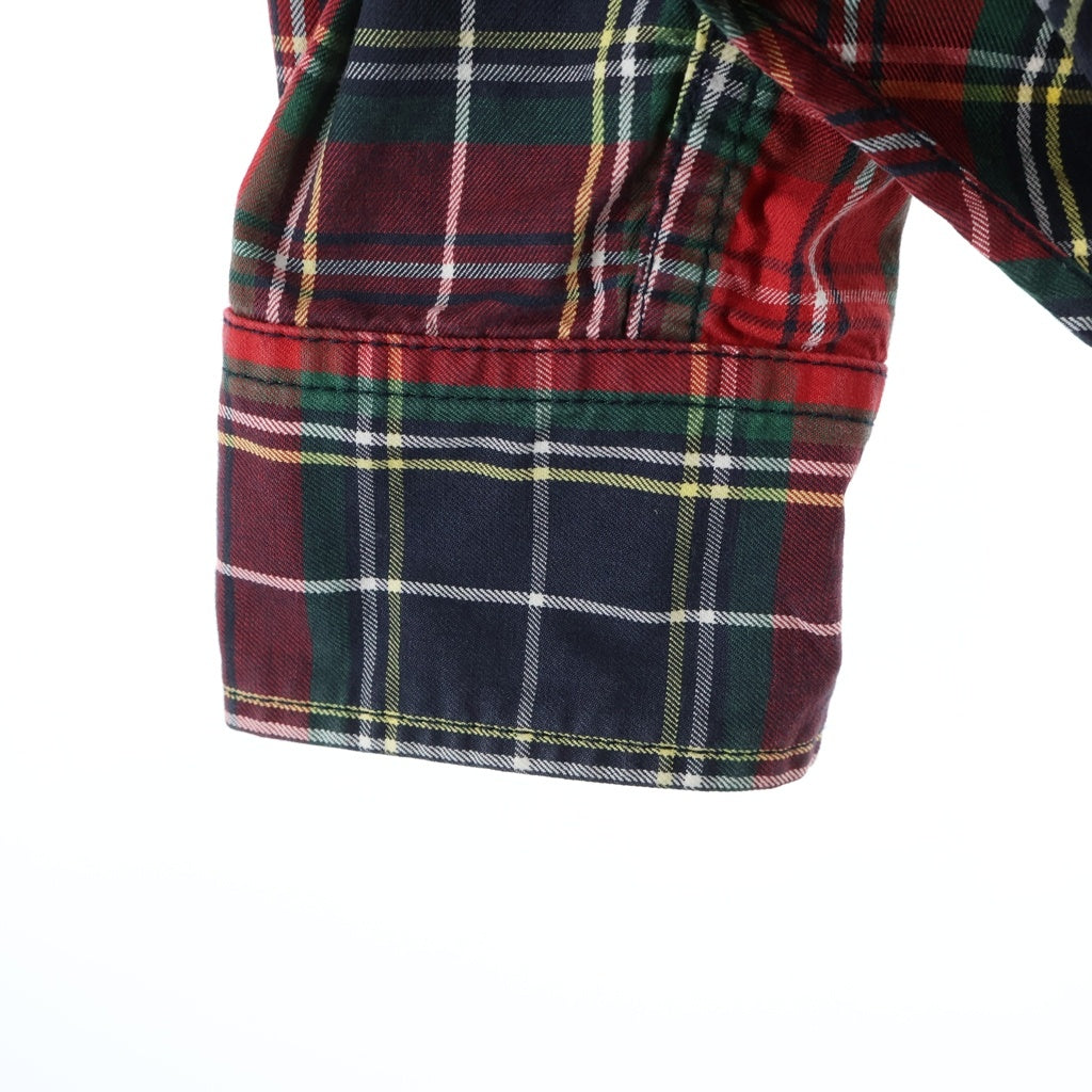 COMME des GARCONS HOMME(コムデギャルソンオム) タータンチェック長袖シャツ HL-B049 レッド
