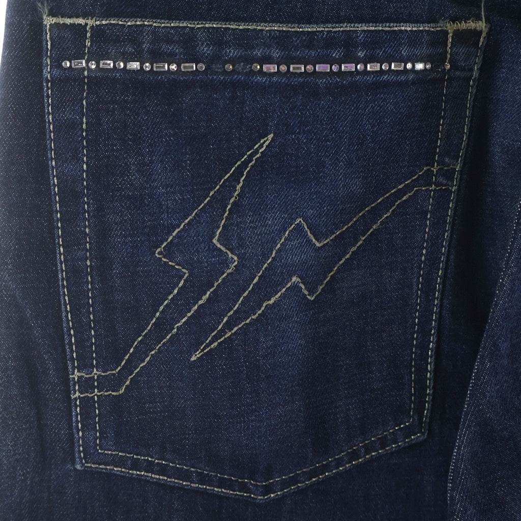 Levi's(リーバイス) ×fragment design Fenom 207 DISCO フラグメント ディスコ ビジュー ラインストーン デニムパンツ インディゴ