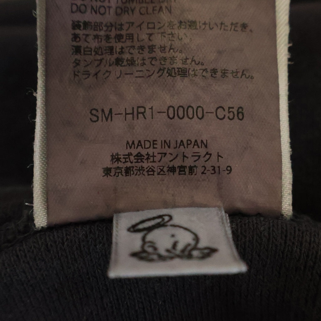 SAINT MICHAEL(セントマイケル) 25AW×BerBerJin DOUBLE FACE HOODIE ベルベルジン ロゴダブルフェイスプルオーバーフーディーパーカー SM-HR1-0000-C56 ブラック