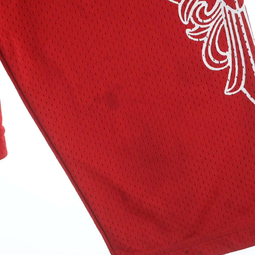 CHROME HEARTS(クロムハーツ) MESH WARM UP JERSEY CHプリントメッシュ長袖カットソー レッド