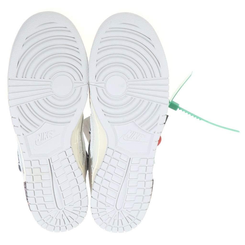 NIKE(ナイキ) ×OFF WHITE DUNK LOW The 50 Collection Lot 20 DJ0950-115 オフホワイト ダンクロー ローカットスニーカーシューズ グレー/グリーン US9/27.0cm