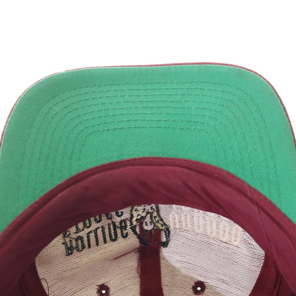 NO BRAND(ノーブランド) ROLLING STONES VOODOO LOUNGE CAP ローリングストーンズ ブードゥーラウンジ ベースボールキャップ バーガンディ