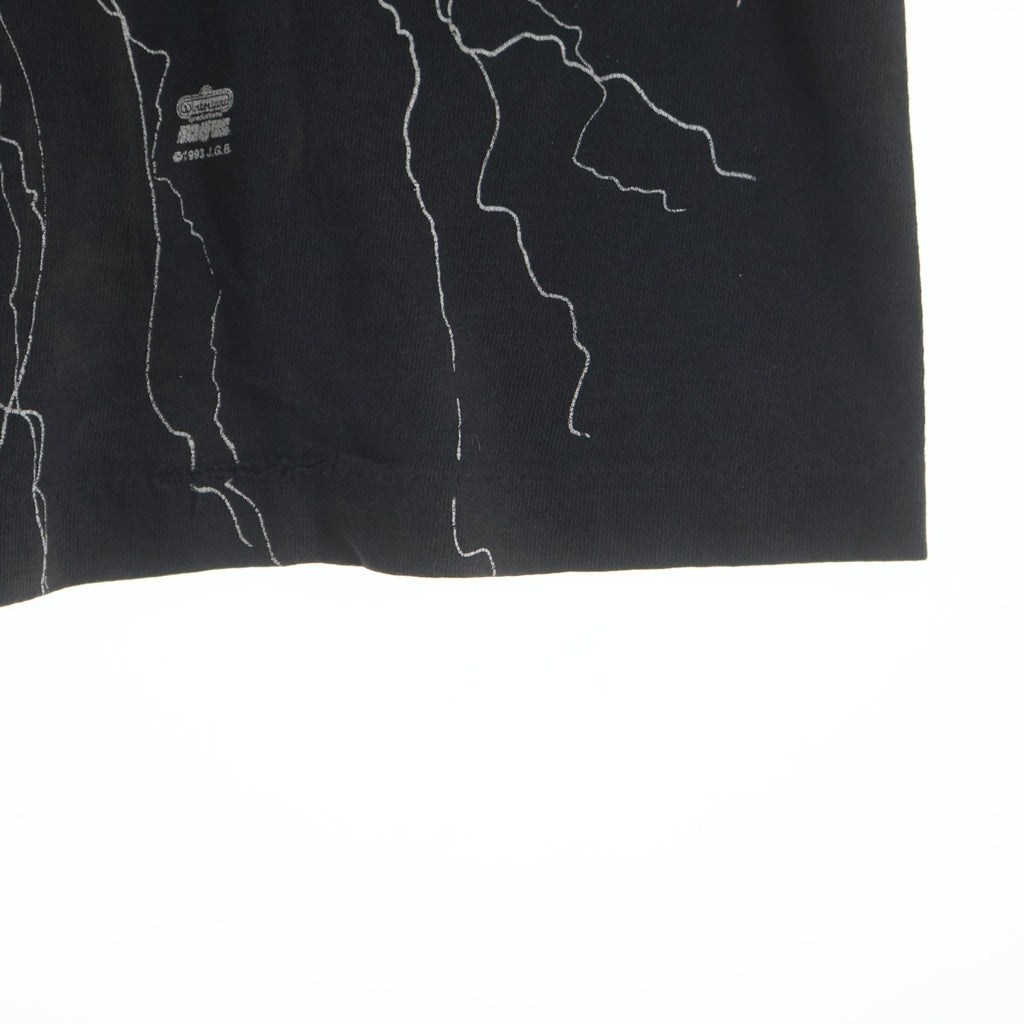 VINTAGE(ヴィンテージ) 90S JERRY GARCIA ジェリー ガルシア 両面プリント 半袖Tシャツカットソー ブラック/ホワイト