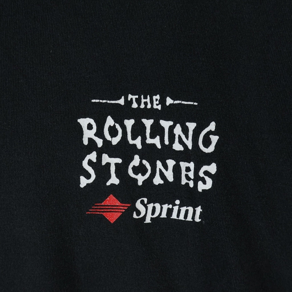 VINTAGE(ヴィンテージ) 90s The Rolling Stones ローリングストーンズ プロモーションツアープリント ロングスリーブカットソー 長袖Tシャツ ブラック
