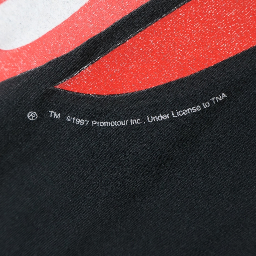 VINTAGE(ヴィンテージ) 90s The Rolling Stones ローリングストーンズ プロモーションツアープリント ロングスリーブカットソー 長袖Tシャツ ブラック