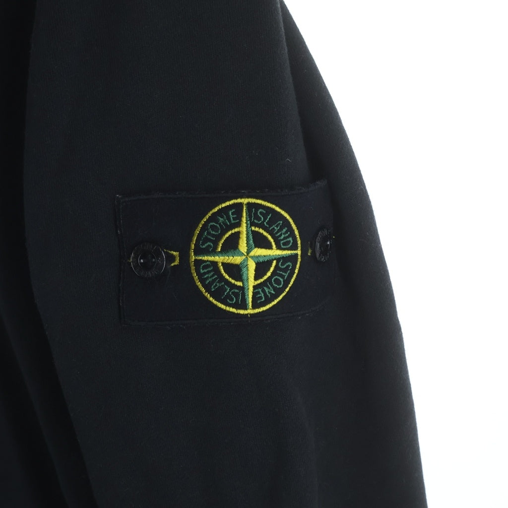 STONE ISLAND(ストーンアイランド) ロゴパッチ クルーネックスウェットシャツ L1S156100060 ブラック