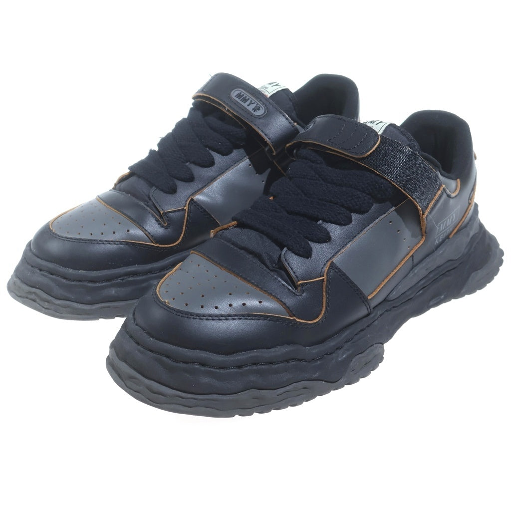 MAISON MIHARAYASUHIRO(メゾンミハラヤスヒロ) KEITH LEATHER LOW キース レザー ロー ローカットスニーカー ブラック A13FW702