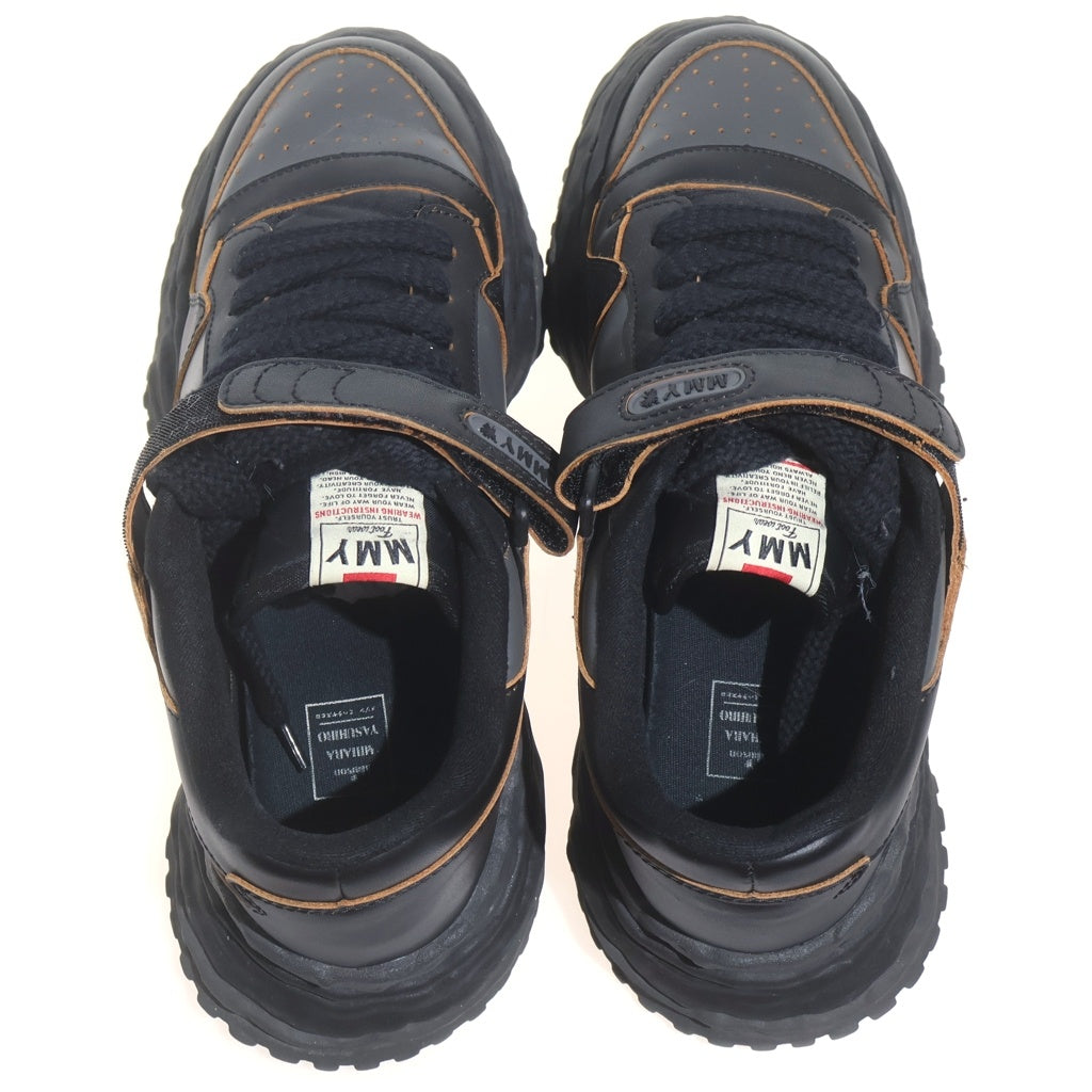 MAISON MIHARAYASUHIRO(メゾンミハラヤスヒロ) KEITH LEATHER LOW キース レザー ロー ローカットスニーカー ブラック A13FW702