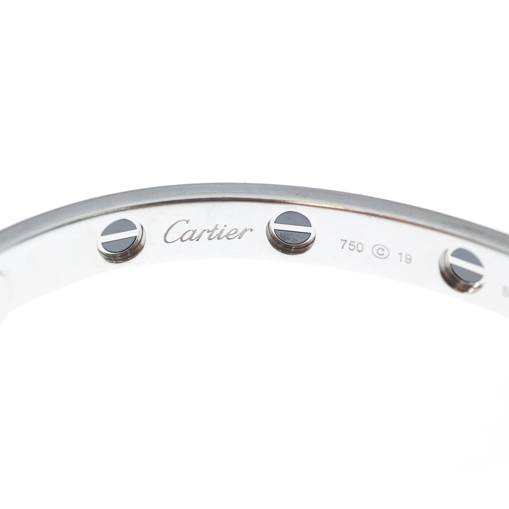 Cartier(カルティエ) KWG18 ラブブレスレット クラシック♯19 フルパヴェ ホワイトゴールド/ブラック
