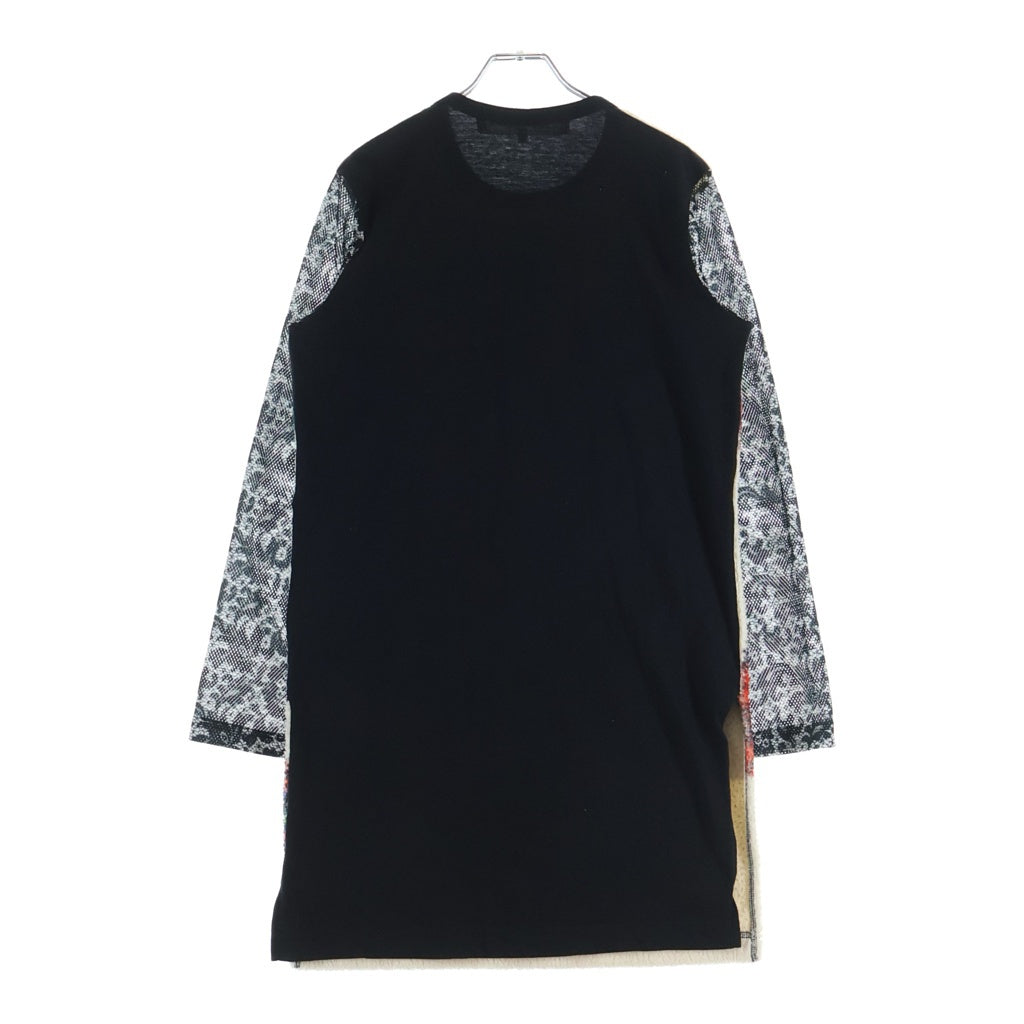 TAO COMME des GARCONS(タオコムデギャルソン) 23AW 袖レース切替 タータンチェックワンピース レッド TL-T019 レディース