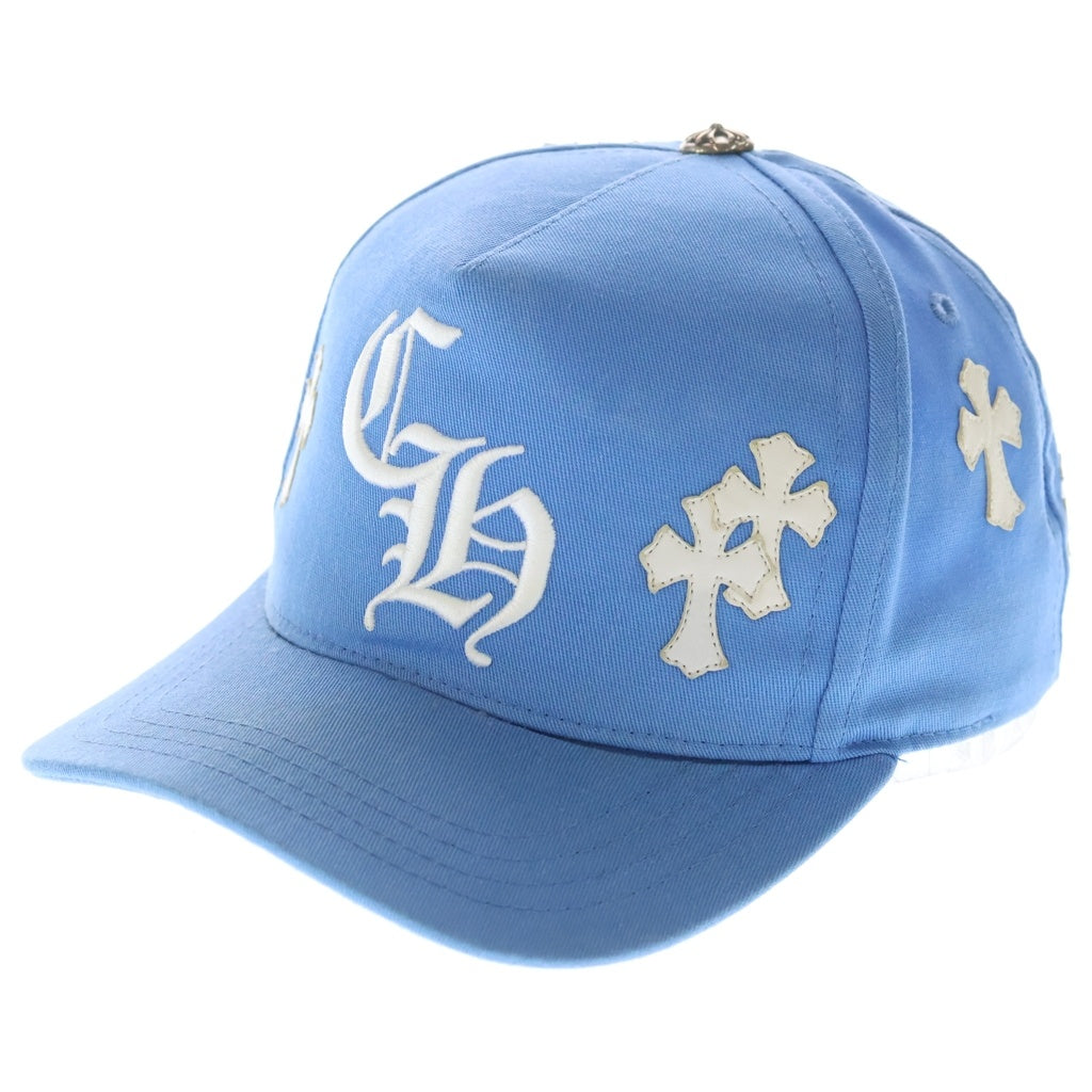 CHROME HEARTS(クロムハーツ) Trucker Cap クロスパッチ CH刺繍 トラッカーキャップ 帽子 ブルー/ホワイト