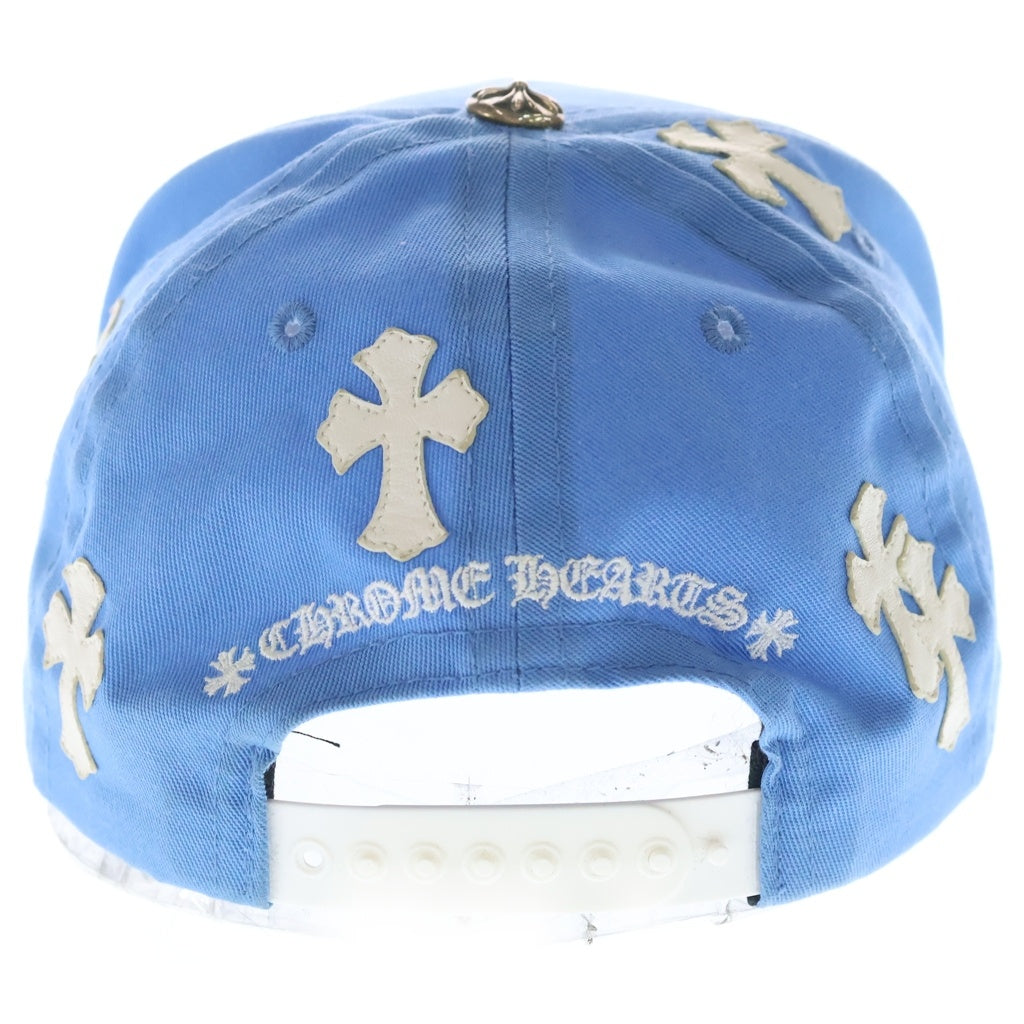 CHROME HEARTS(クロムハーツ) Trucker Cap クロスパッチ CH刺繍 トラッカーキャップ 帽子 ブルー/ホワイト